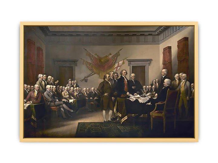 The Declaration of Independence Streched canvas