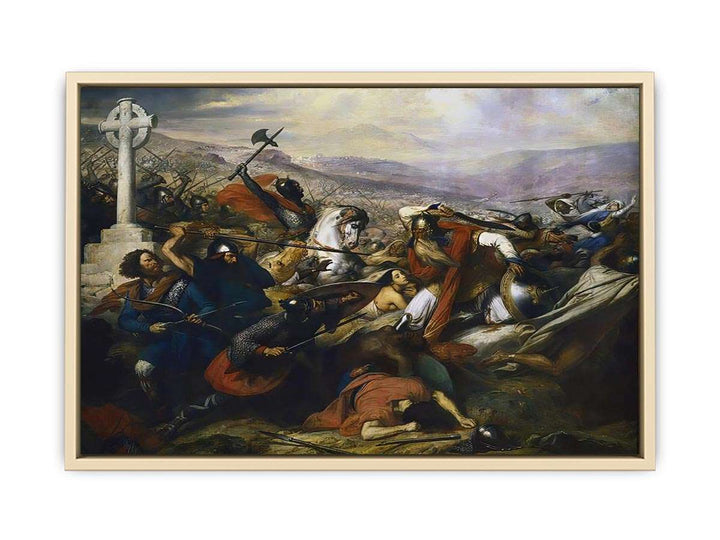 The Battle of Poitiers, 25th October 732, won by Charles Martel 688-741 1837  Art Print