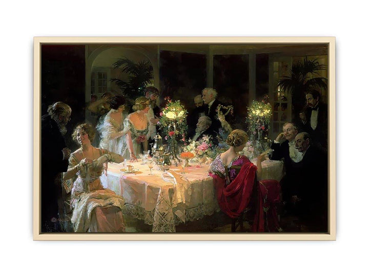 The End of Dinner  Art Print