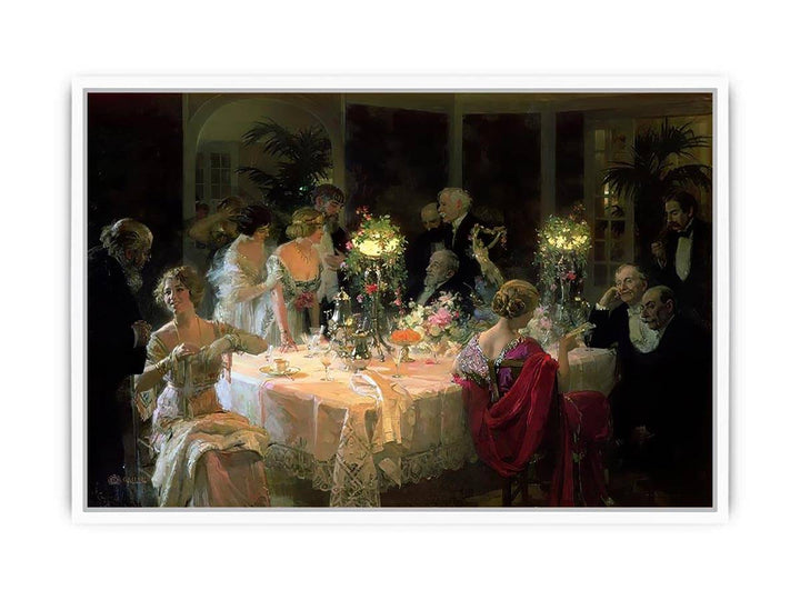 The End of Dinner Framed Print