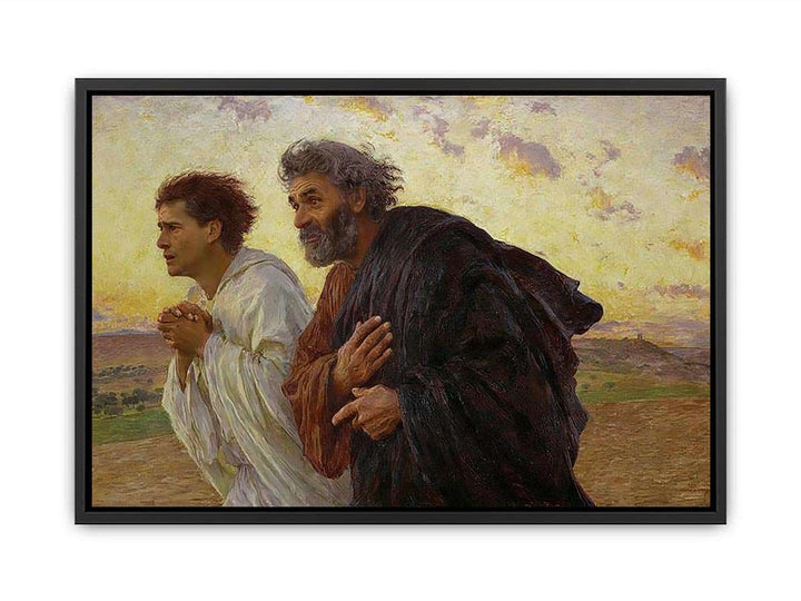 The Disciples Peter and John Running to the Sepulchre on the Morning of the Resurrection  Painting