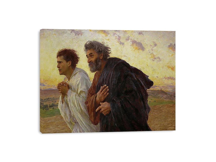 The Disciples Peter and John Running to the Sepulchre on the Morning of the Resurrection Canvas Print