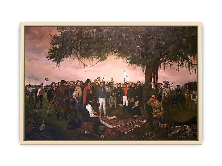 Surrender At Santa Anna  Art Print