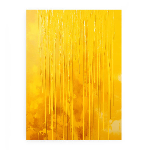 Yellow Dripping Color Painting