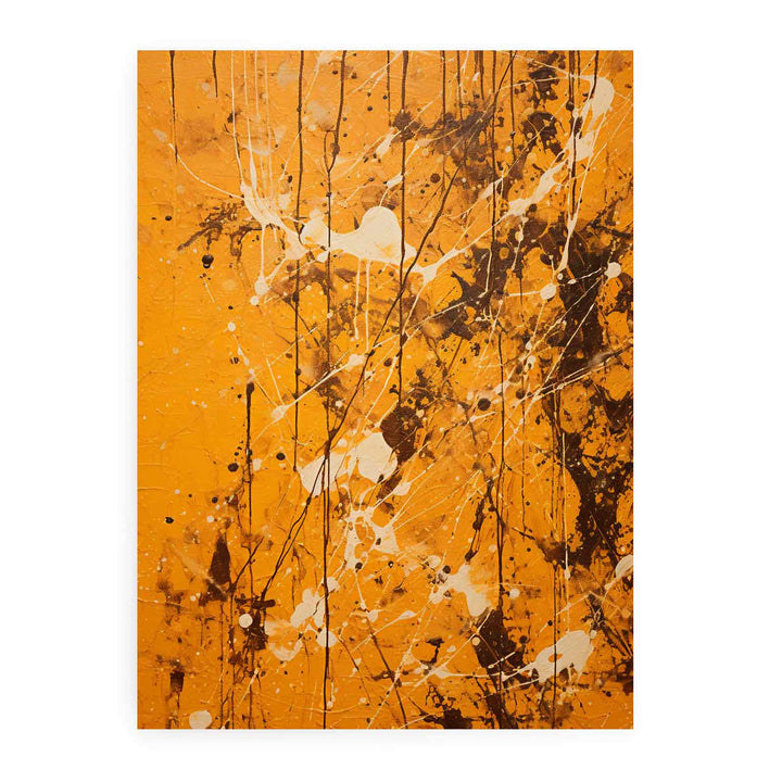  Brown Dripping Color  Art Painting