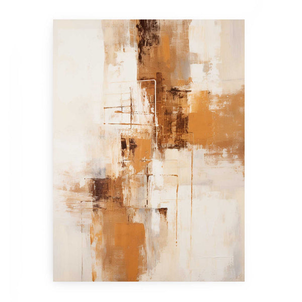 Brown White Art Painting 