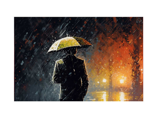  Man Umbrella Painting 