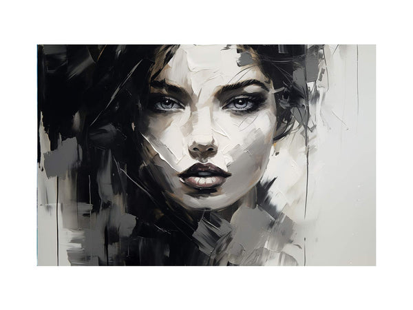 Black And White Art Painting 