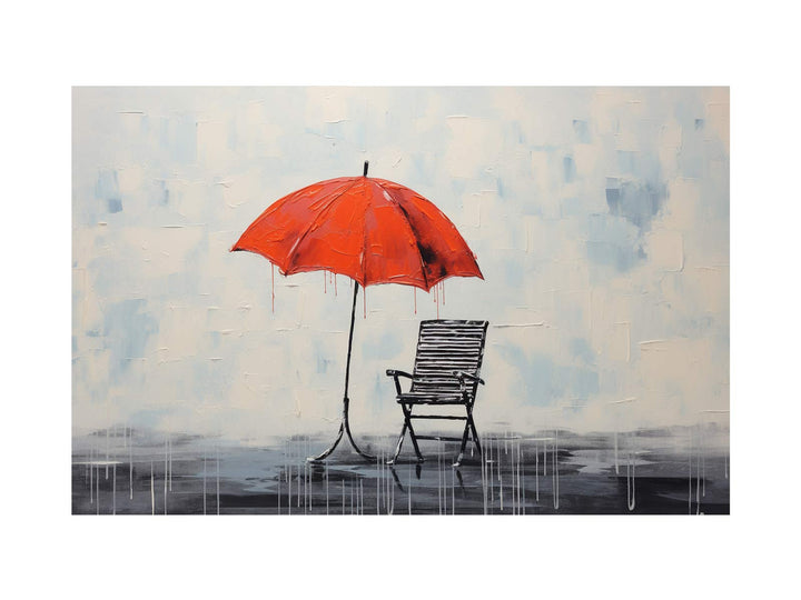 Umbrella Chair Modern Art Painting