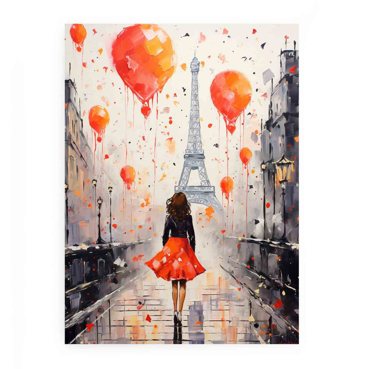 Modern Girl Legs Tower Art Painting 