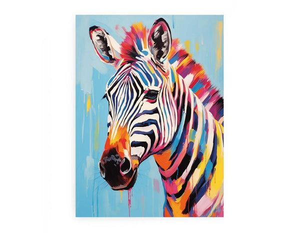 Modern Zebra Art Painting 