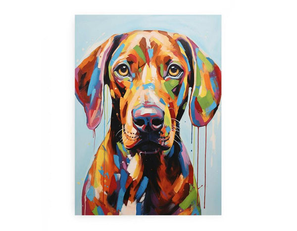 Brown Dog Modern Art Painting 