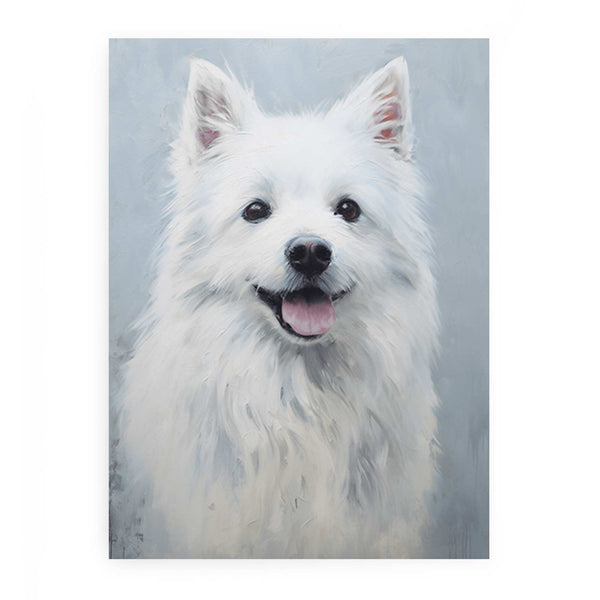 White Dog Modern Painting 