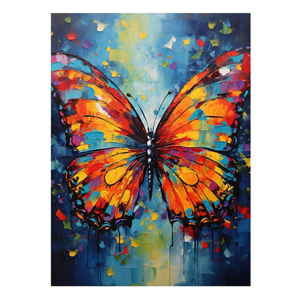 Colorful Butterfly Modern Art Painting