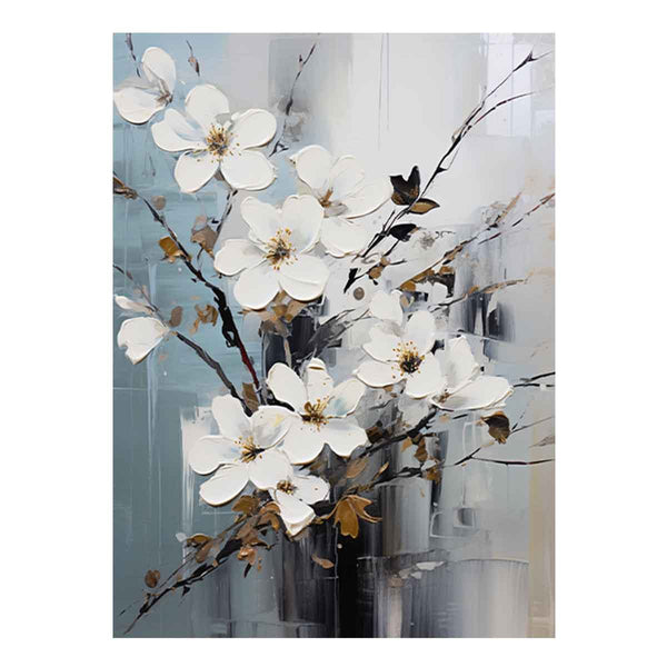 Flower White Painting 