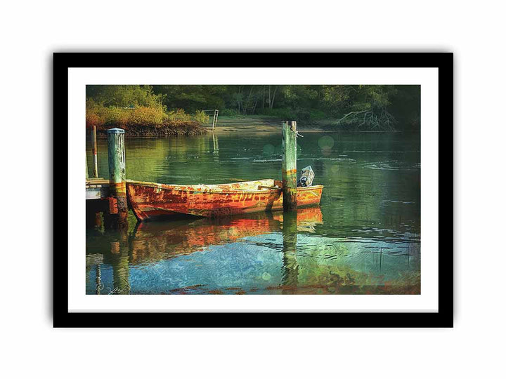 River Dock   Art Print