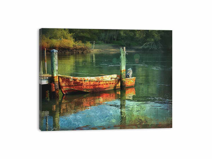 River Dock  Canvas Print