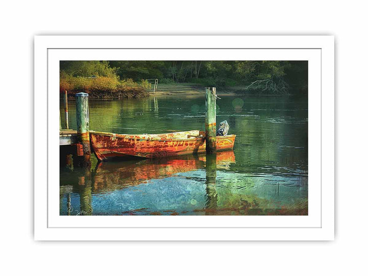 River Dock  Streched canvas