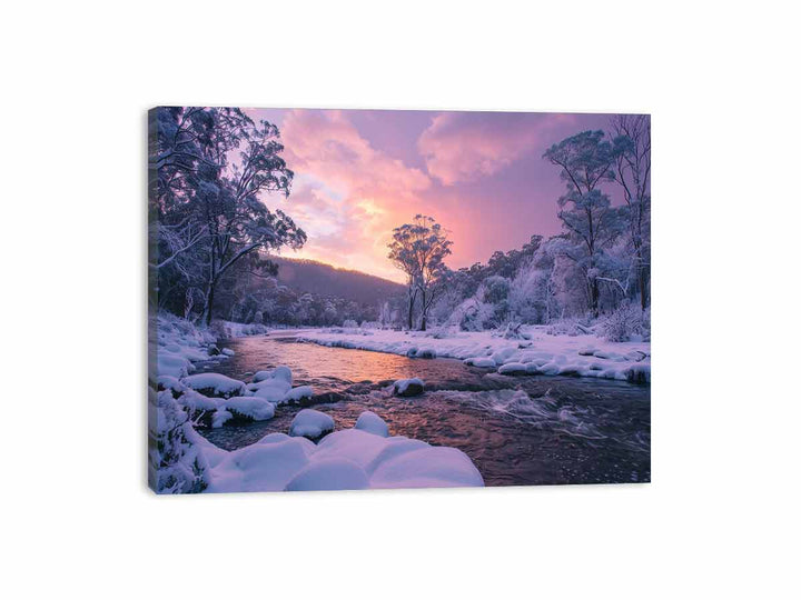 River Sundown  Canvas Print