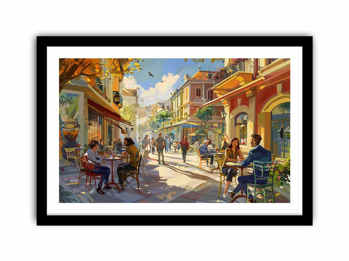 Sunny Cafe  Art Print