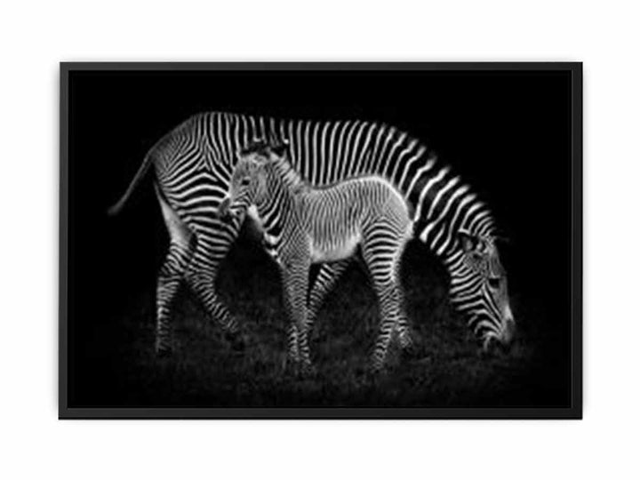 Mum & baby Zebra  Painting