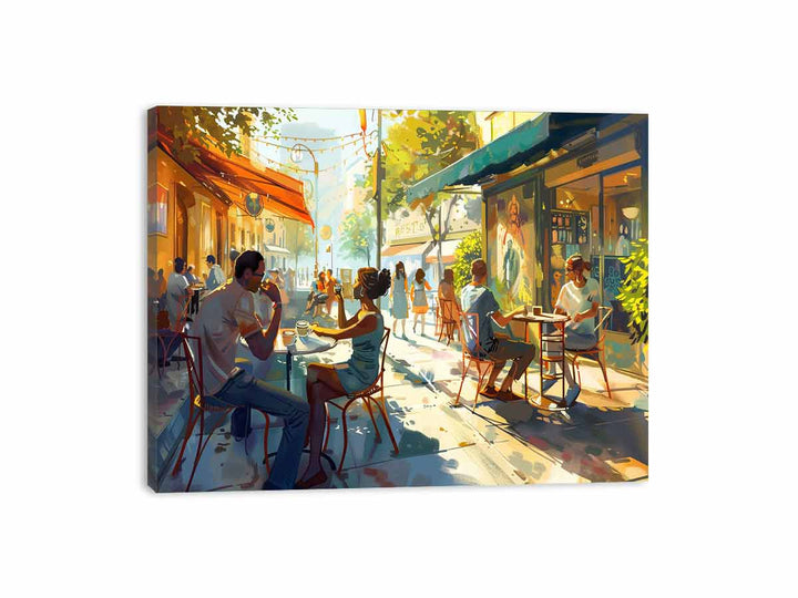 Sunny Cafe  Canvas Print