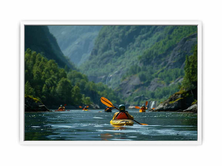 Kayaking Framed Print