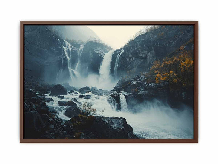 Langfoss Waterfall  Poster