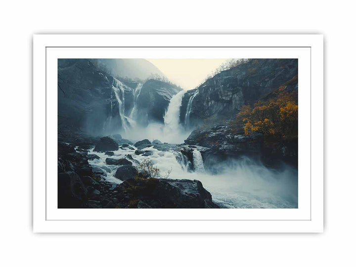 Langfoss Waterfall Streched canvas