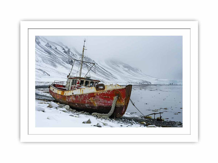 Winter Fishing Streched canvas