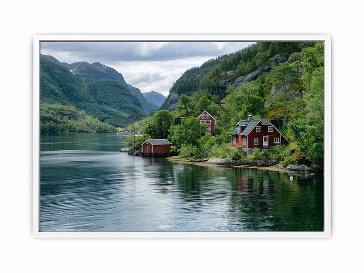 Lake Side Framed Print