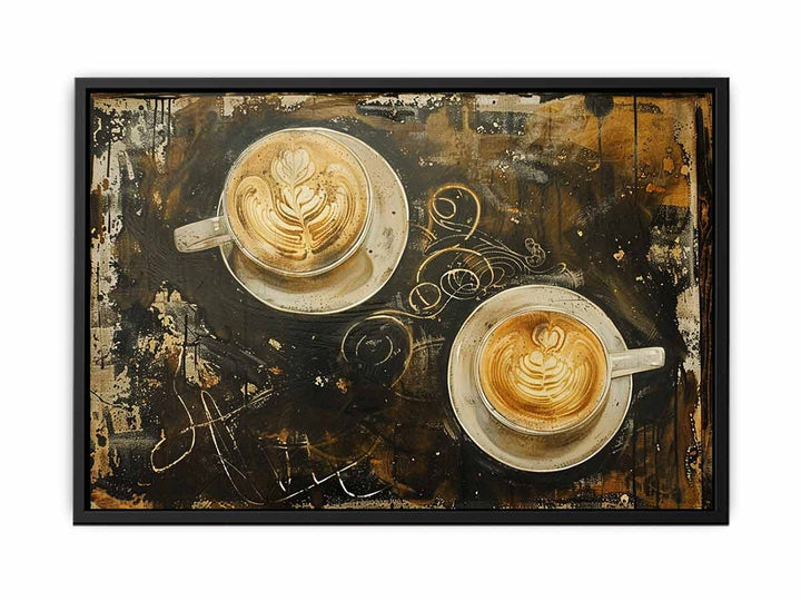 Vintage Coffee Poster  Painting