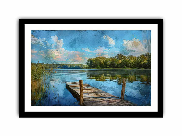 River Dock  Art Print