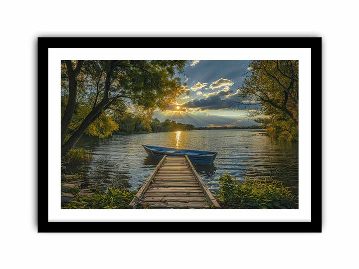 River Dock  Art Print