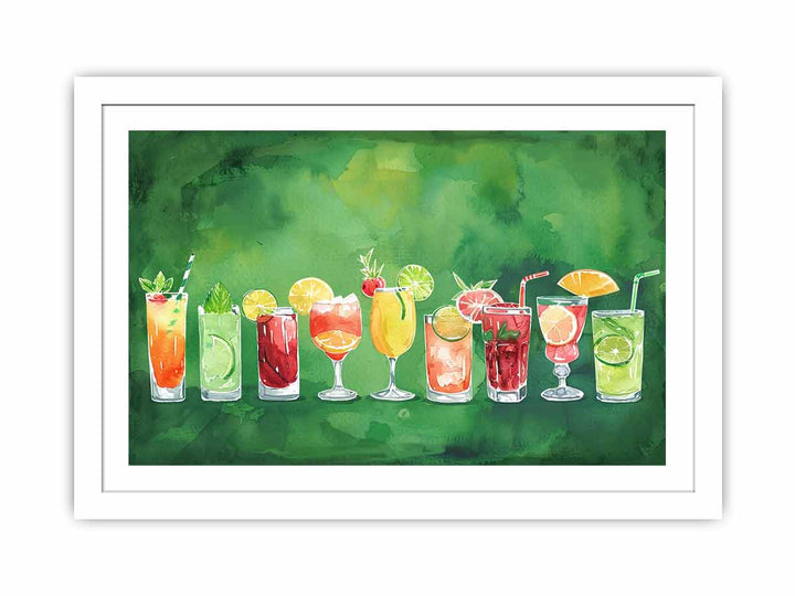 Summar Cocktails Streched canvas