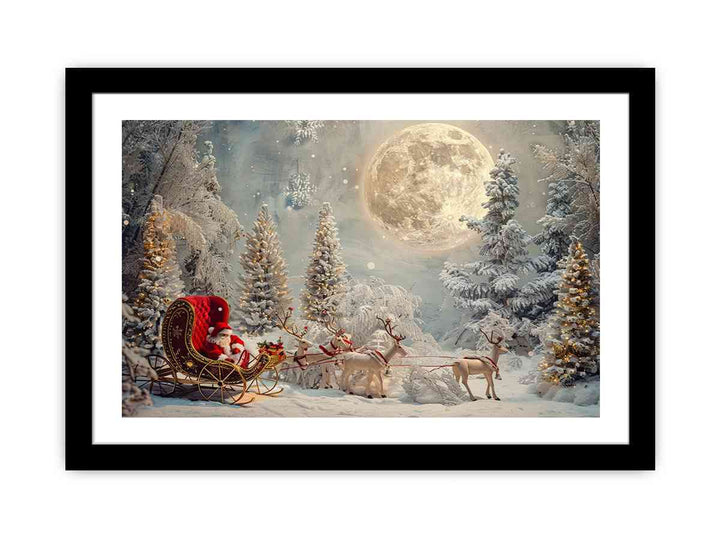 Santa Coming   Art Print