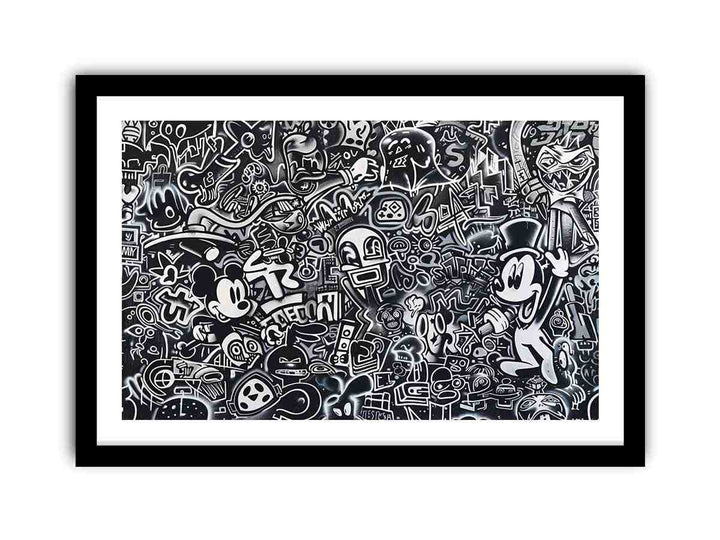 Cartoon Graffiti  Art Print