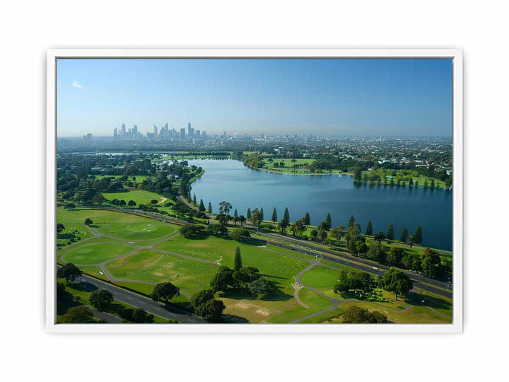 Albert Park Cityscape Framed Print