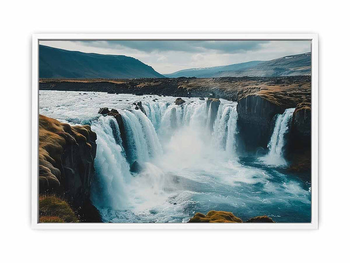 Godafoss Waterfall Framed Print