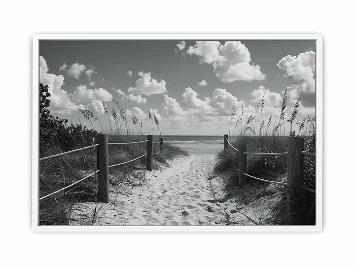 Beach Path Framed Print