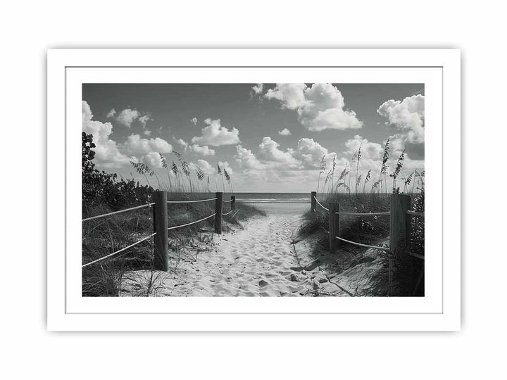 Beach Path Streched canvas