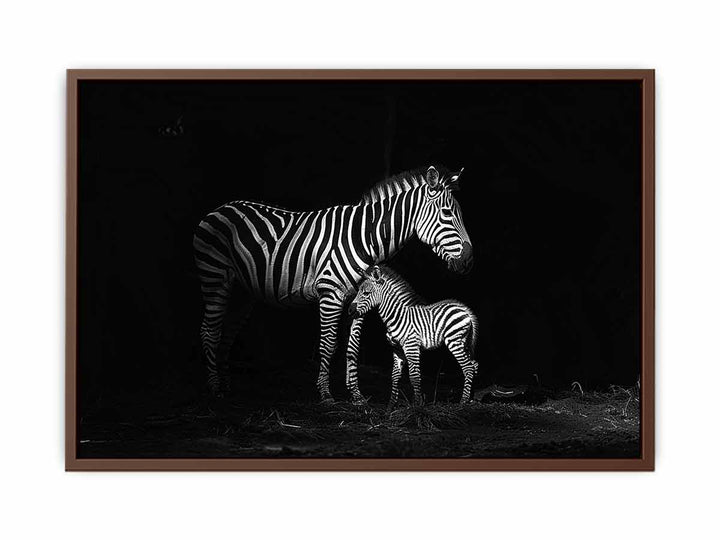 Zebra Mum & Baby  Poster