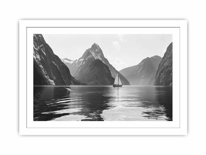 New Zealands Fjords Streched canvas