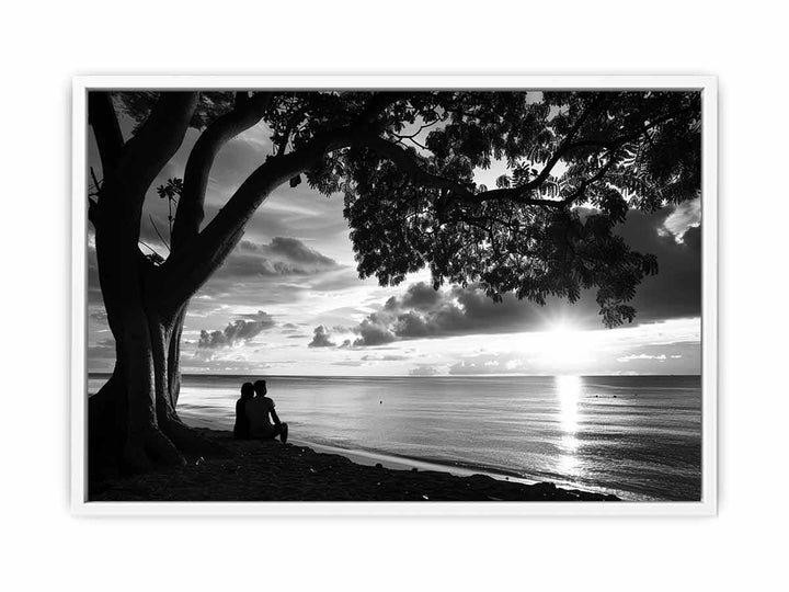 Beach Talk Framed Print