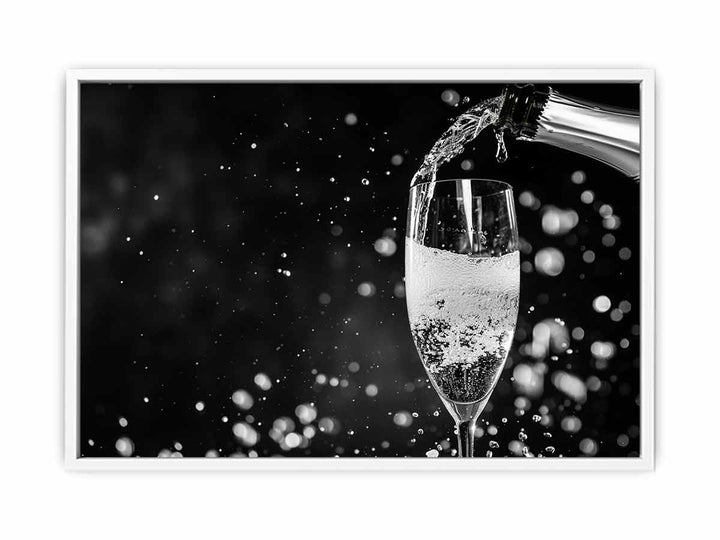 Pouring Champagne Framed Print