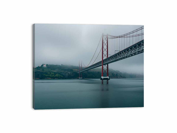 Pereira Bridge in Lisbon Canvas Print