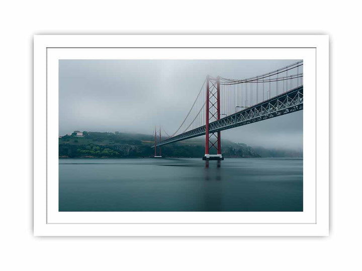 Pereira Bridge in Lisbon Streched canvas