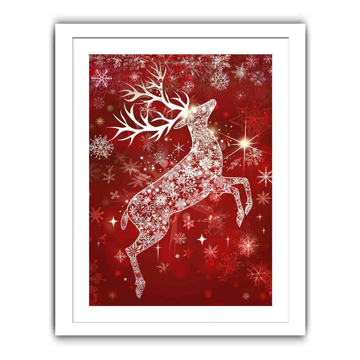 Reindeer Streched canvas