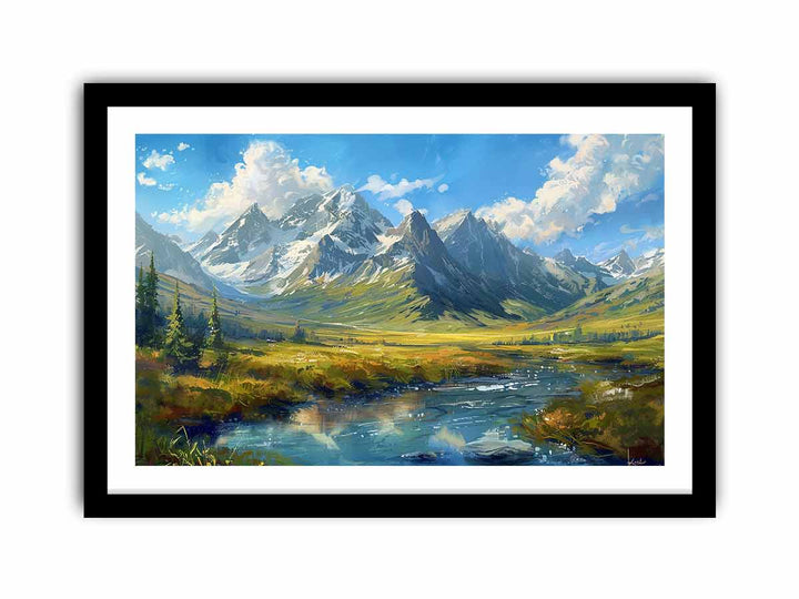 Peaks in the Valley  Art Print