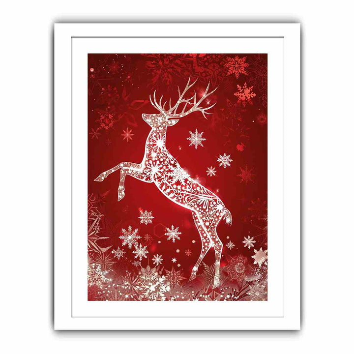 Reindeer Streched canvas